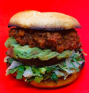ソイミートソースベジタブルバーガー