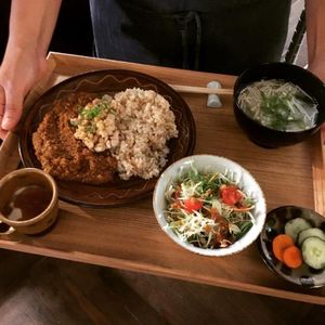 お味噌汁を選べる味噌ベジキーマカレーセット（木曜日限定）