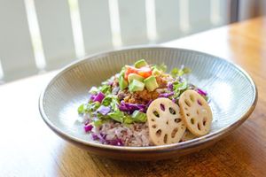 ヴィーガン蓮根タコライス