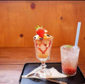 季節のmuffincupと季節の手作りdrink