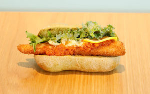 人参フライドッグ　豆乳タルタルソース