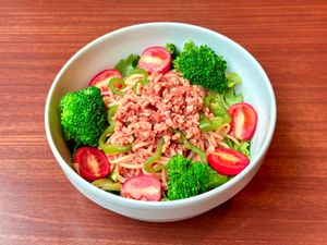 大豆ミートの冷製ナポリタン