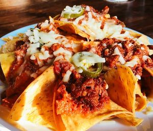 Chili Soy Nachos (Vegetarian or Vegan)