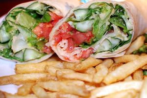 Hummus, Avocado & Veggie Wrap