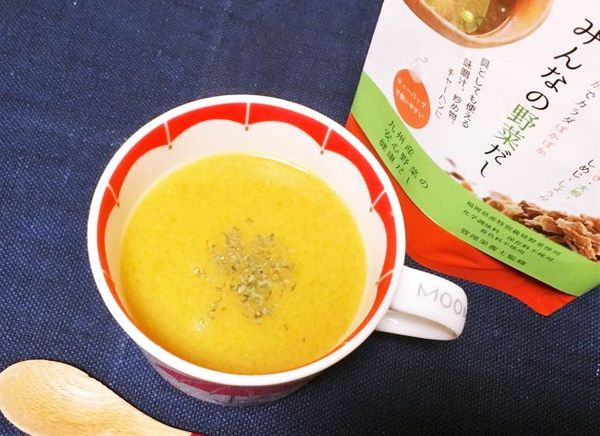 お鍋ひとつで、超かんたん！ベジコーンスープ ：ヴィーガン