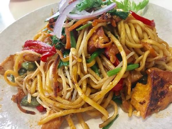 Chumen Nepali style spicy frid noodles