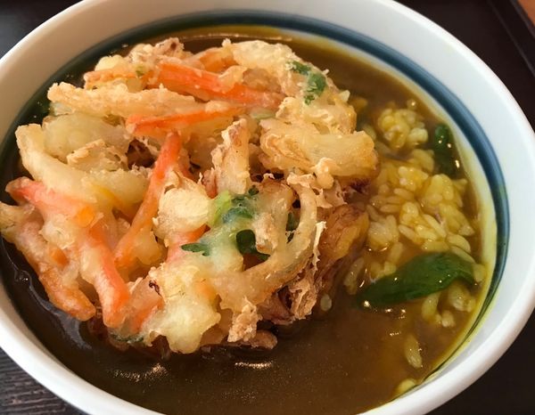 野菜天ぷらカレー丼