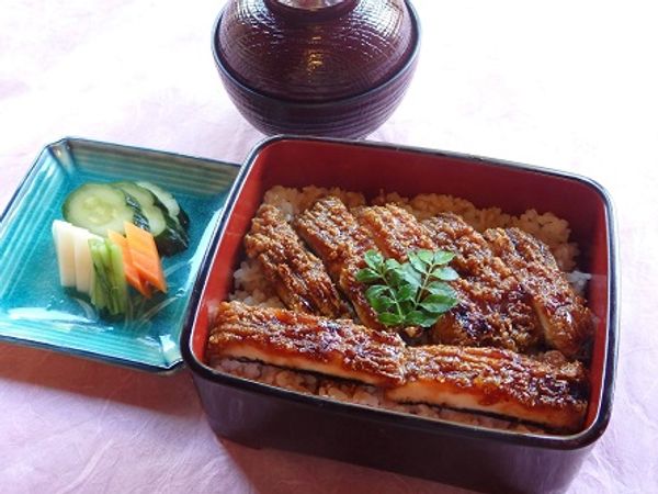 Glaze-grilled tofu with rice