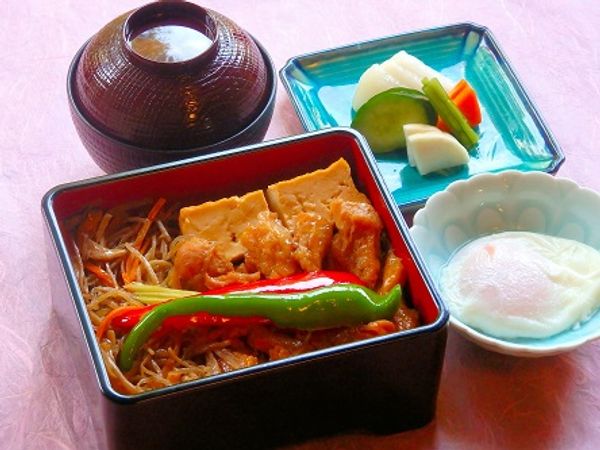 Sukiyaki with rice