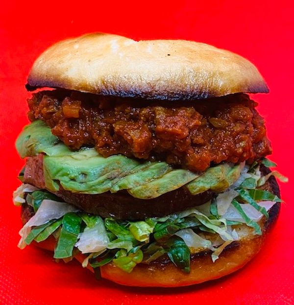 ソイミートソースベジタブルバーガー