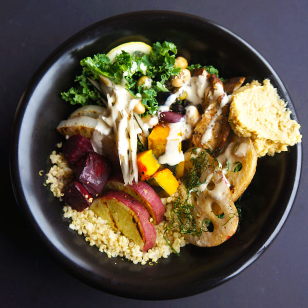 【LUNCH】Winter Grilled Vegetable Salad with White Miso Ginger Dressing