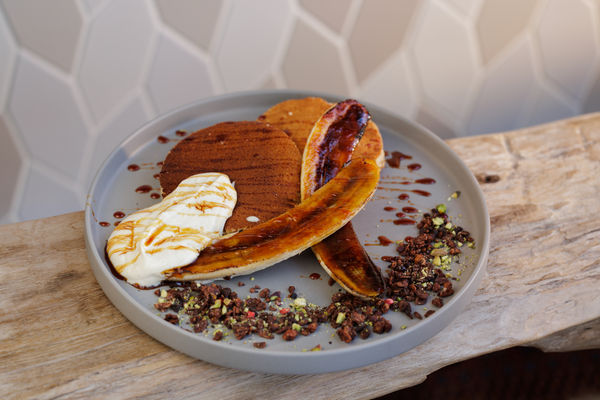 ヴィーガン&グルテンフリーバナナパンケーキ