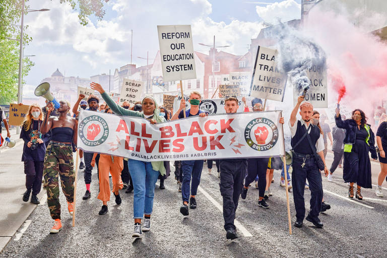 Black Lives Still Matter march, Bristol, September 2020. Photograph Copyright &copy; Simon Holliday