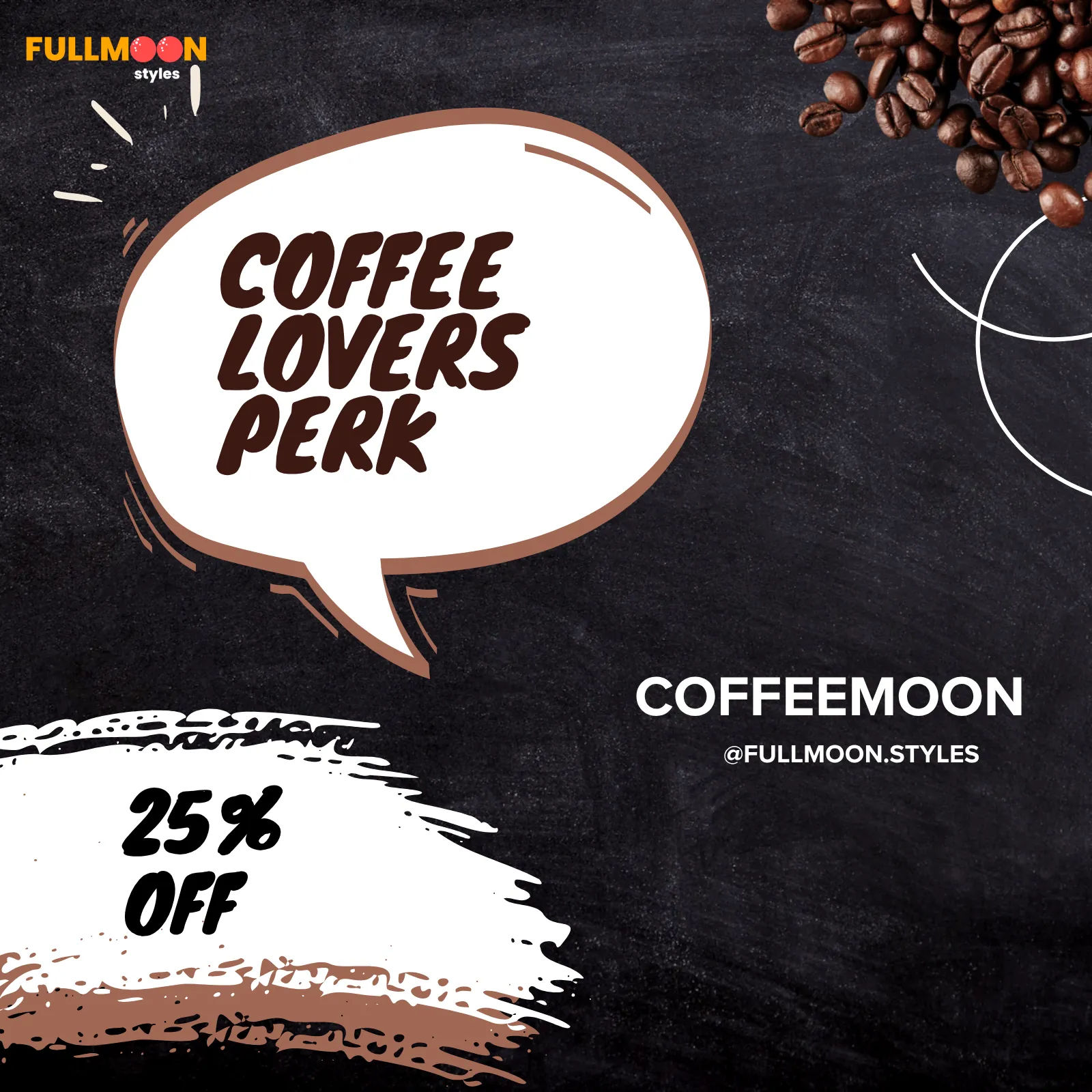 Coffee moon reward card