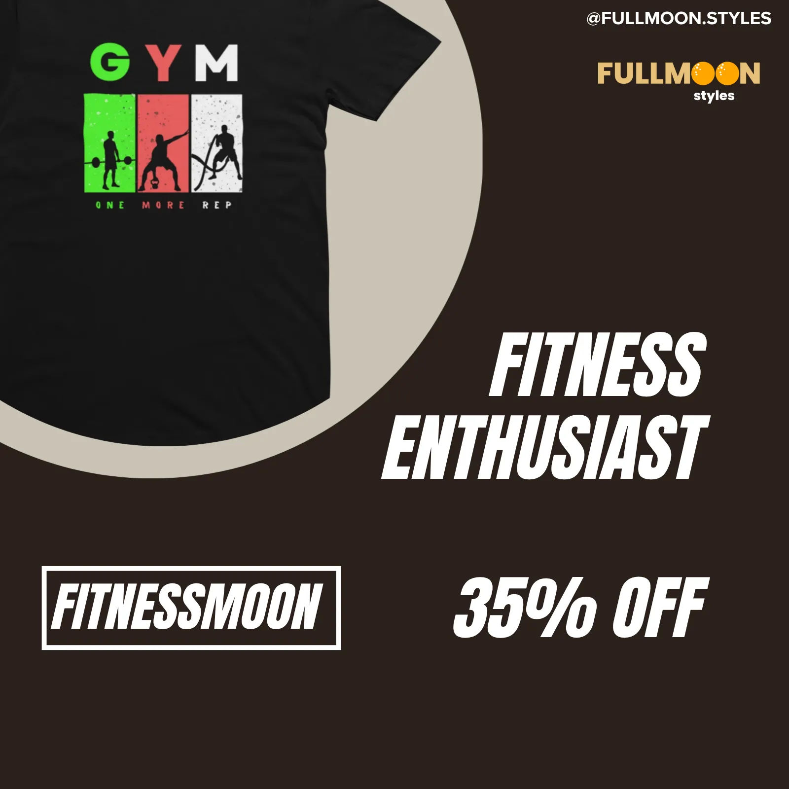 Fitness moon reward card