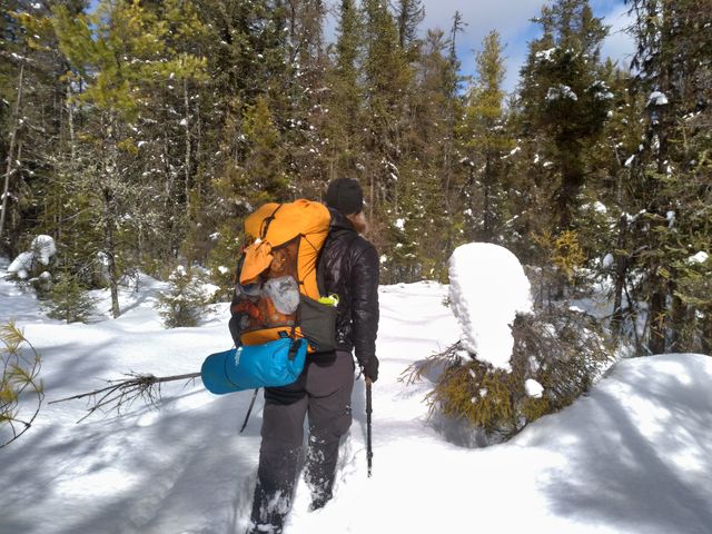 snowshoeing