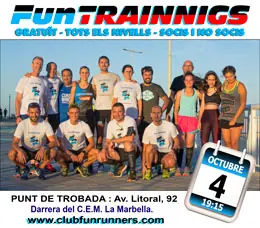 Cartel anuncio entrenos Club Fun Runners