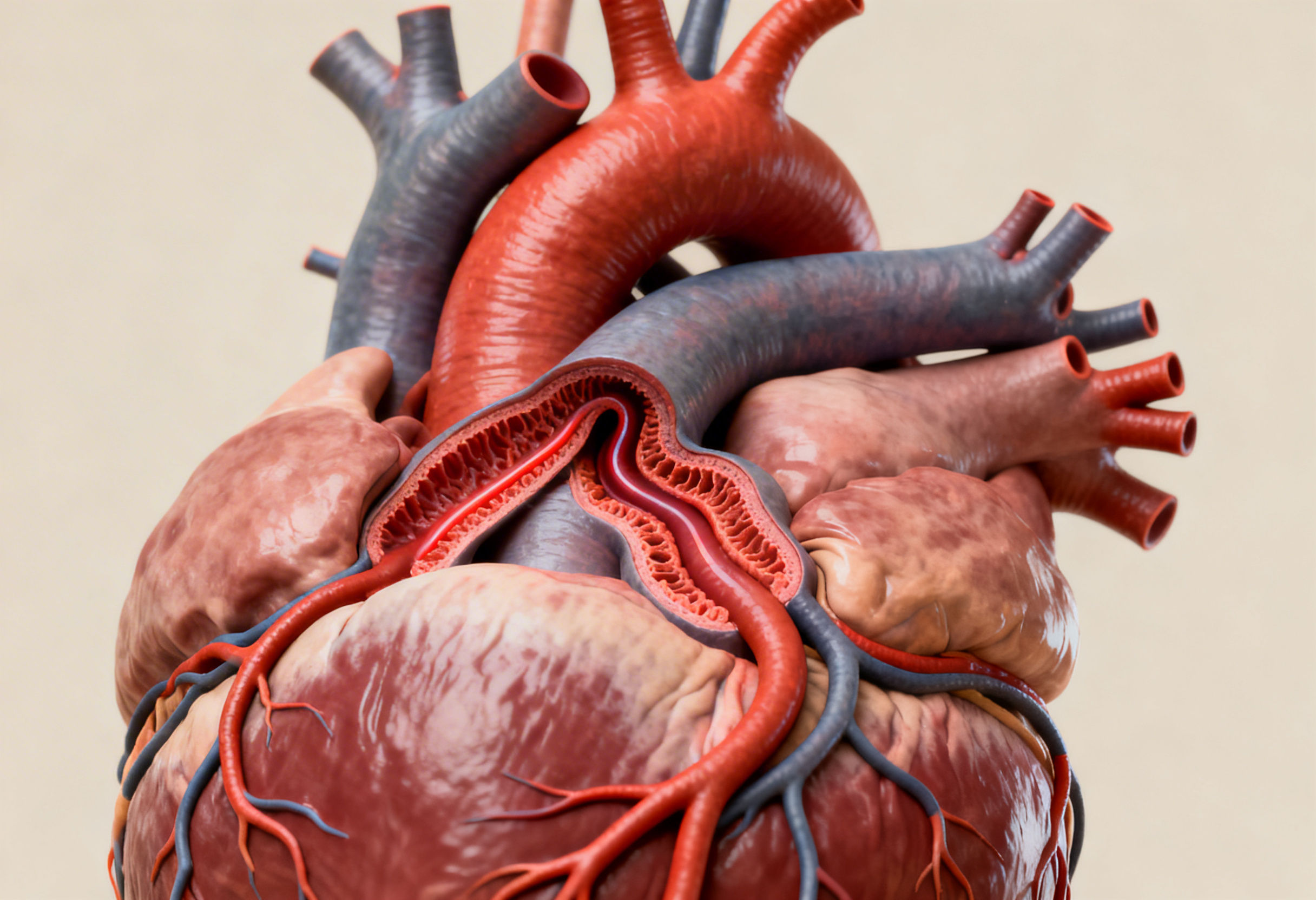 Collateral blood vessel formation improving heart circulation