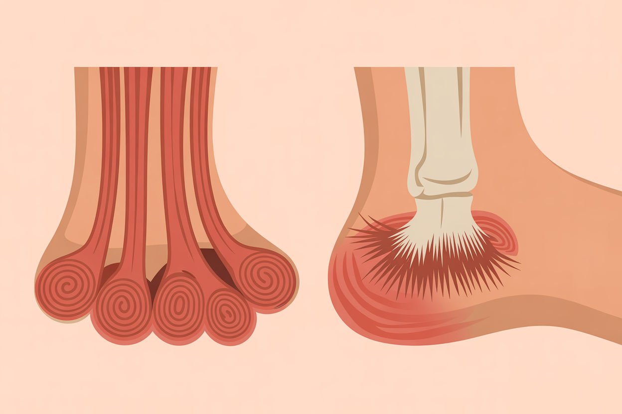 Degenerative collagen disorganization in chronic plantar fasciosis