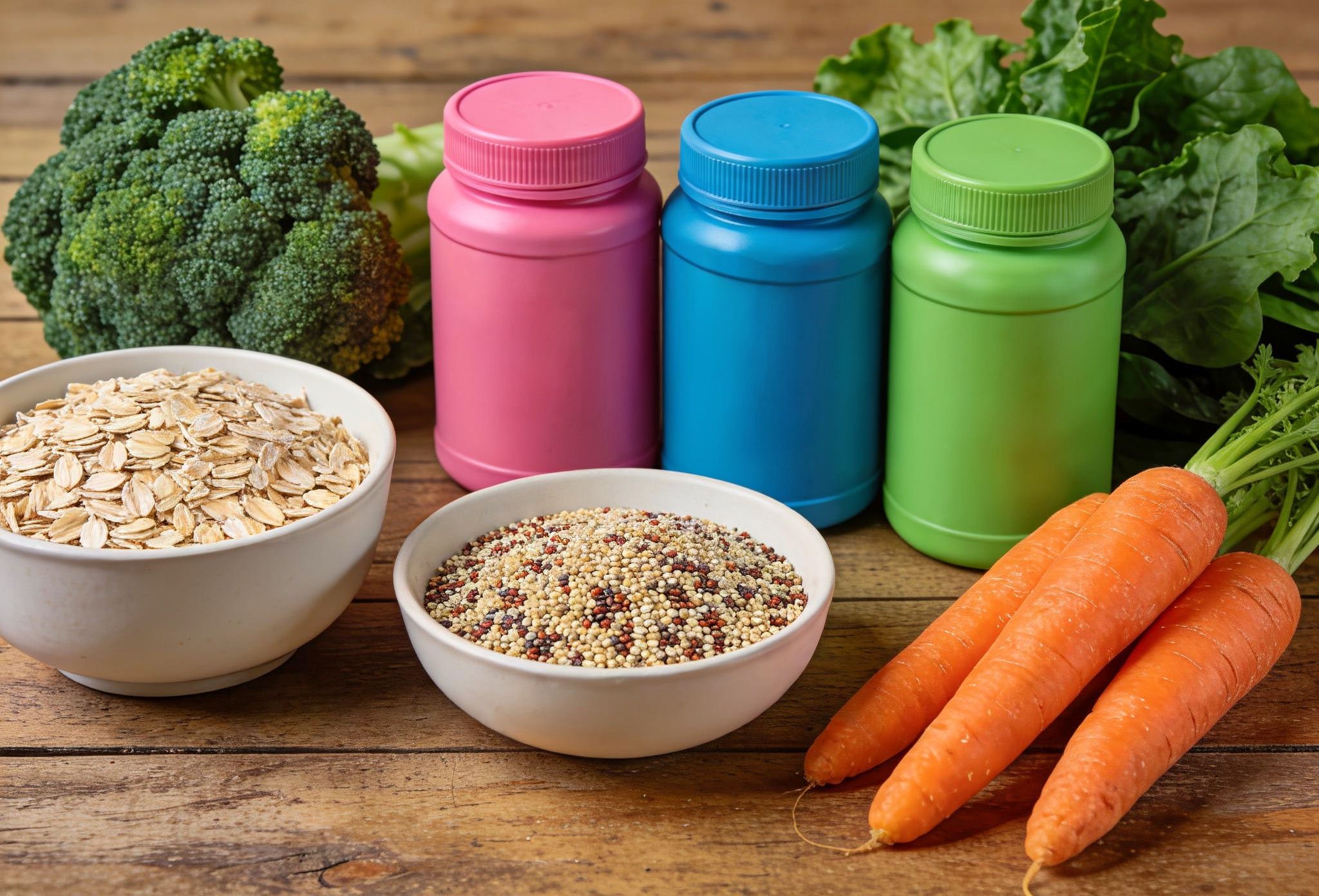 Healthy gut microbiome supported by probiotics and fiber-rich foods for gut healing.jpeg