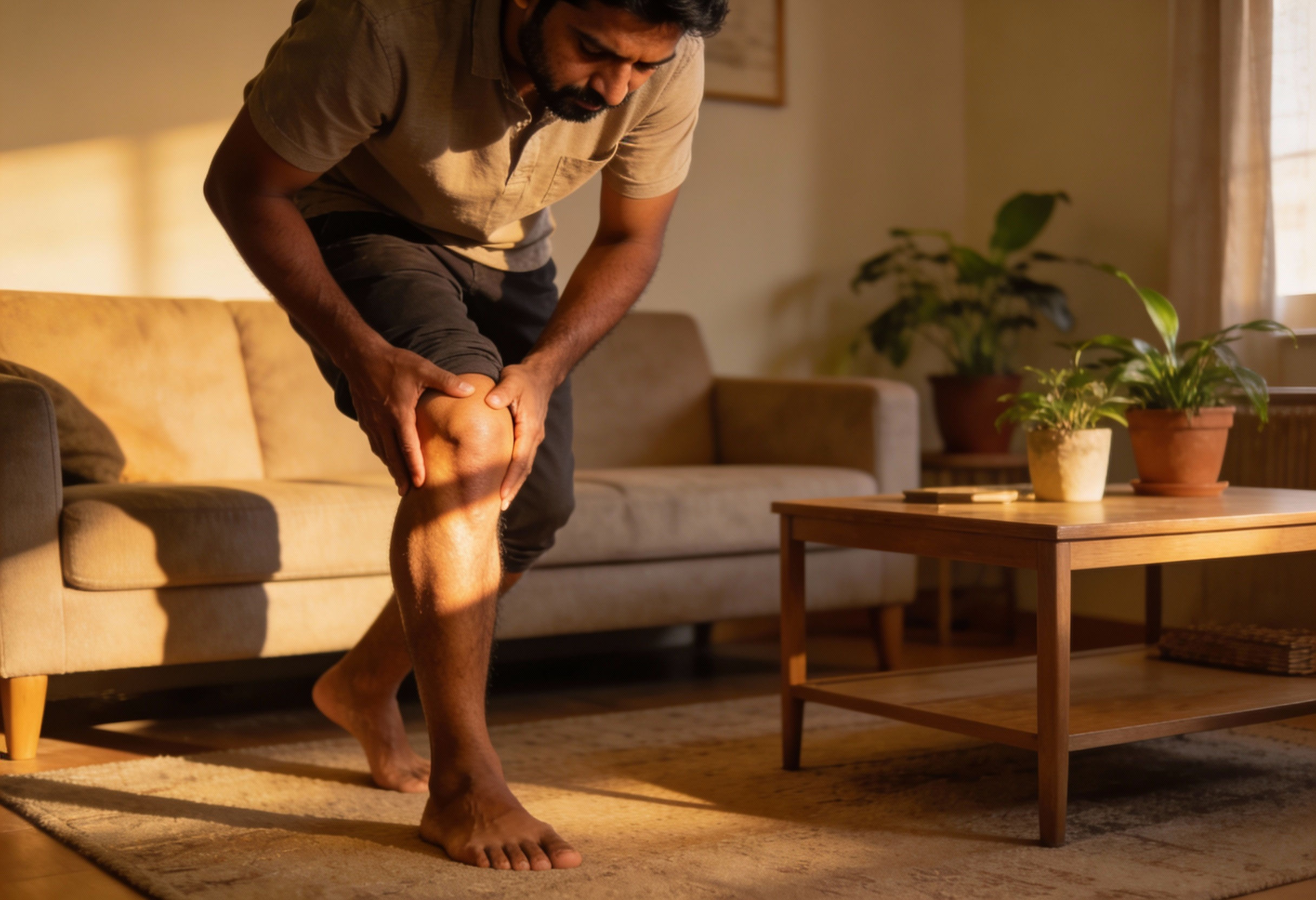 Muscle tightness caused by ligament laxity and joint instability