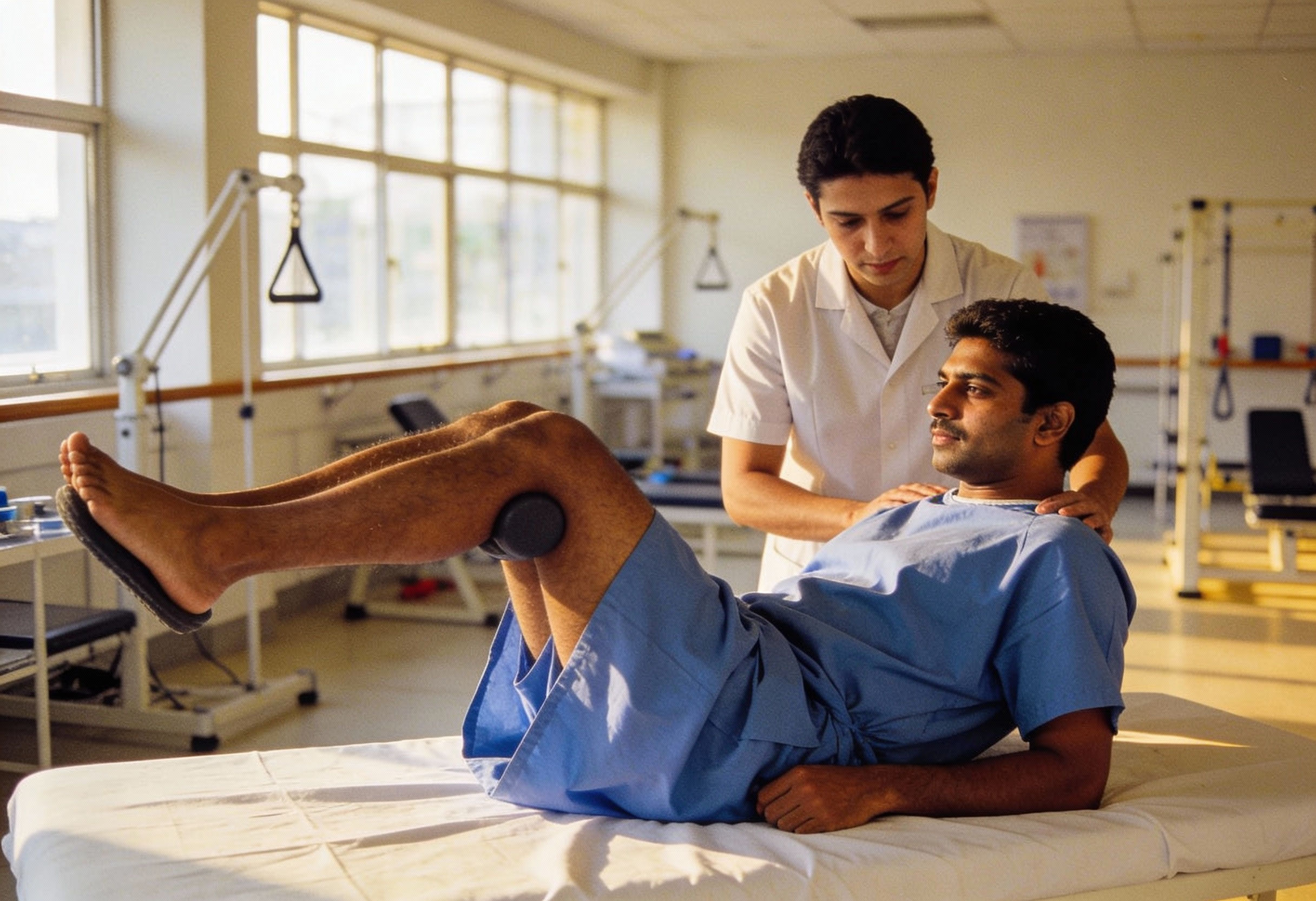 Rehabilitation exercises supporting hip ligament strengthening after prolotherapy