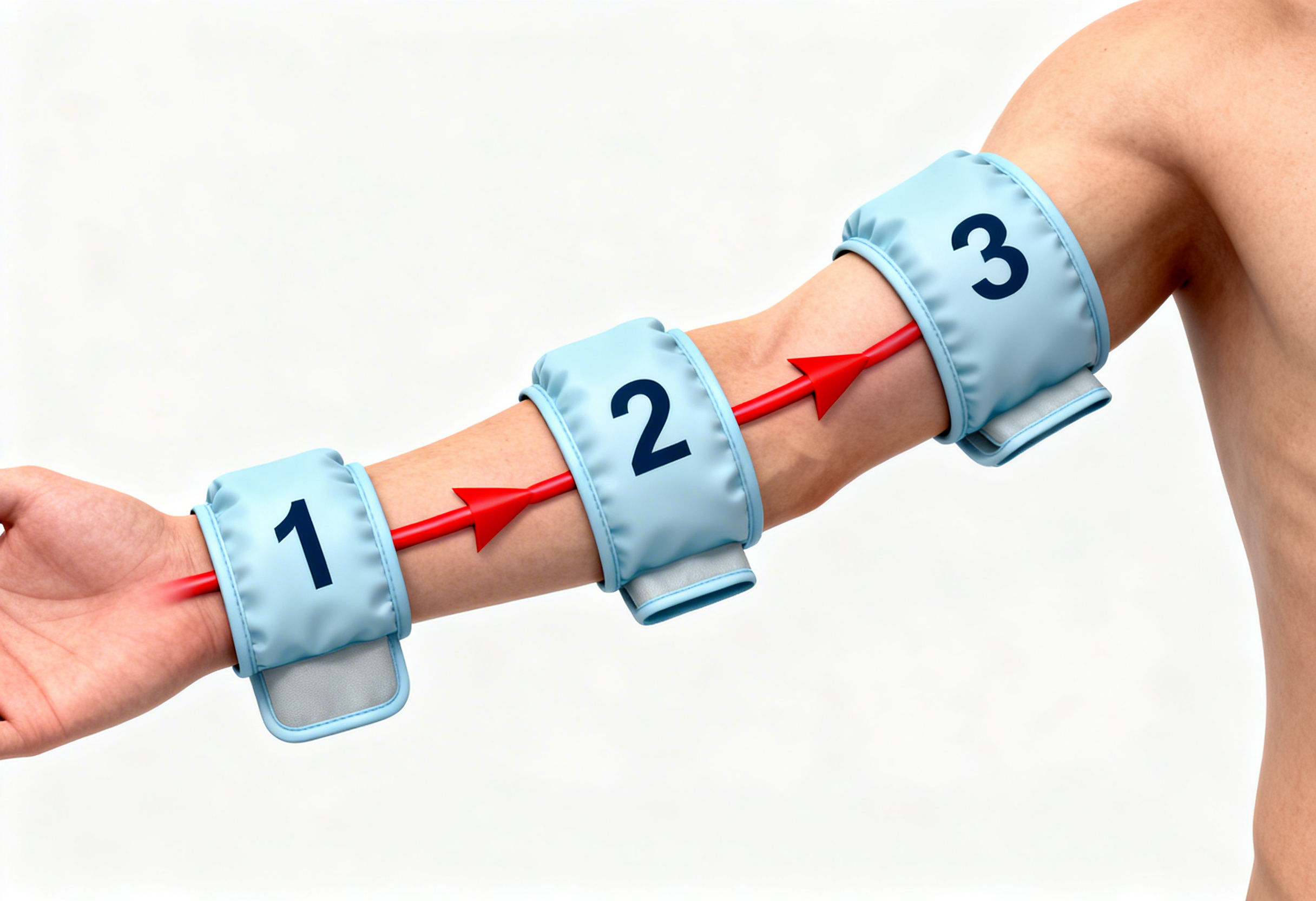 Sequential cuff inflation during ECP therapy improving circulation