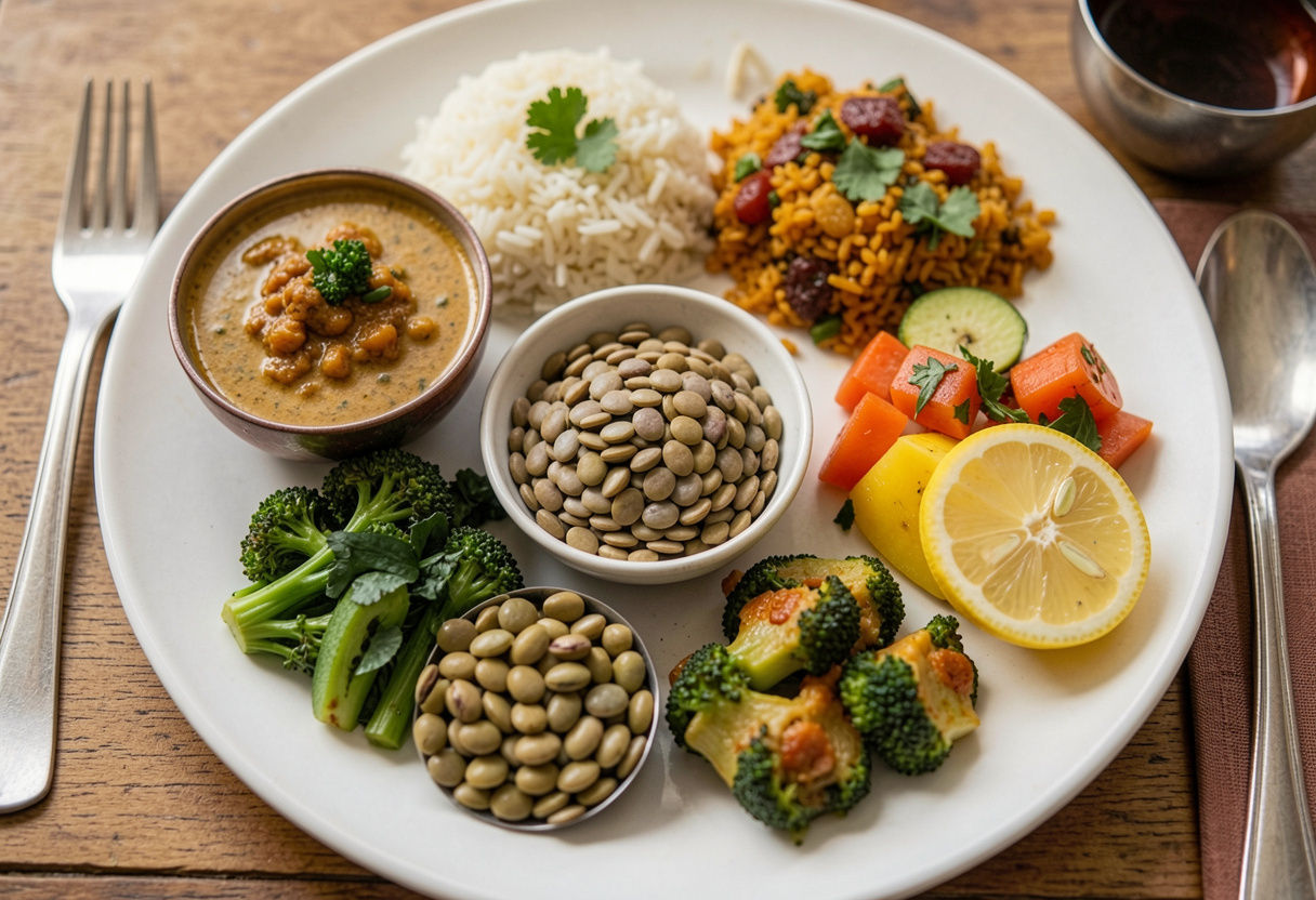 low FODMAP indian diet for IBS in men showing foods that reduce bloating and diarrhea