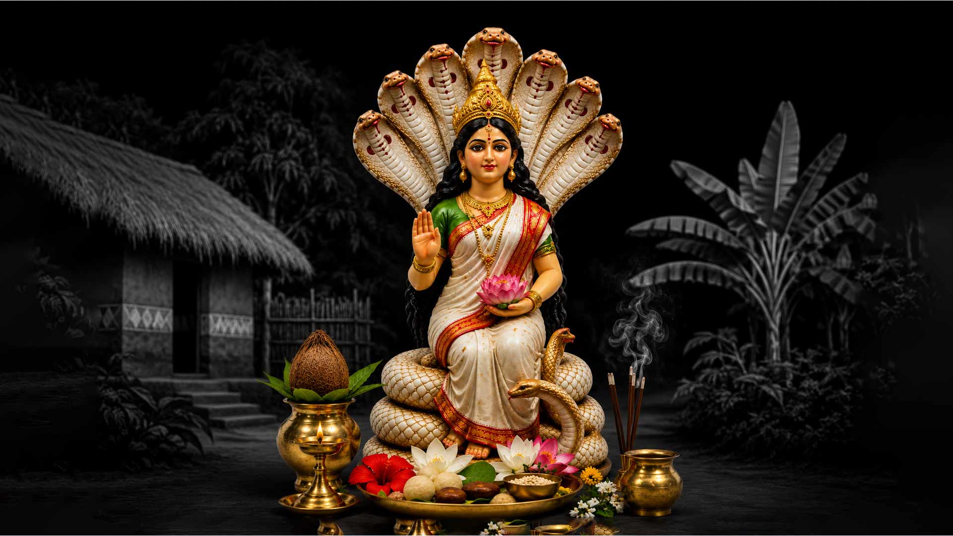 সাপের দেবী, নাকি মঙ্গলের প্রতীক?