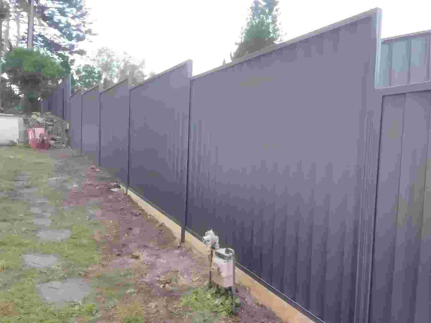 Completed modular fence project