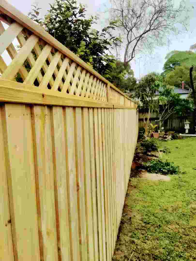 Fencing project showing sturdy construction