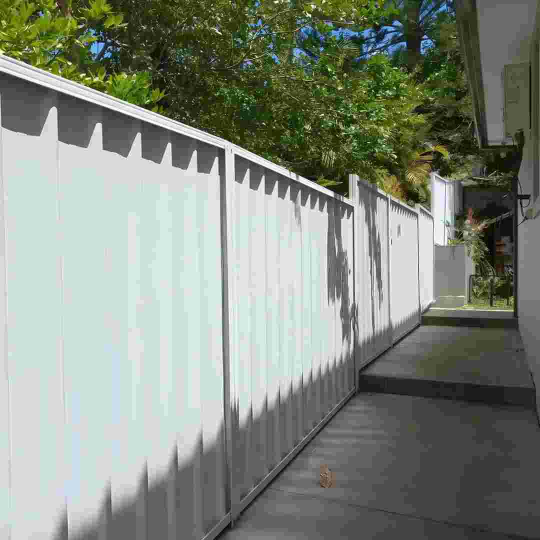 Fencing project with front yard entry