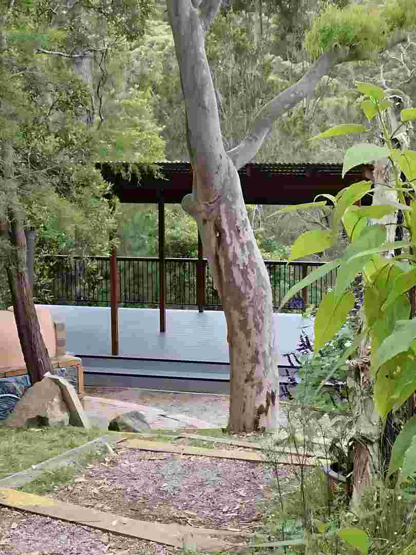Pergola with climbing plant supports