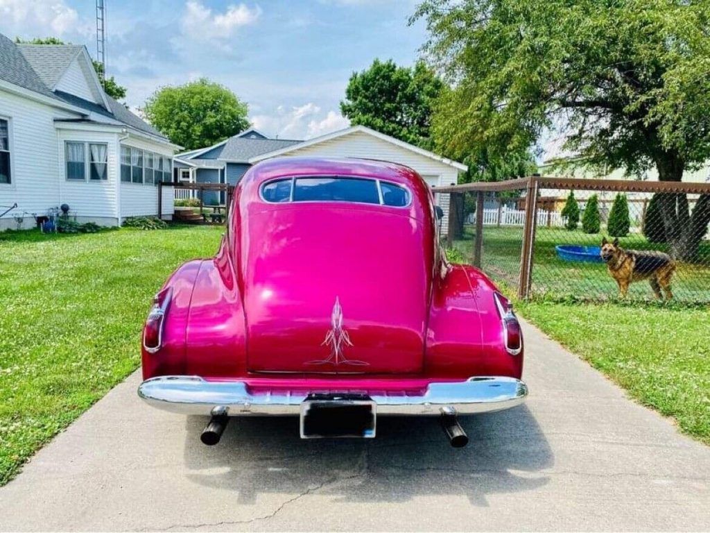 1941 Cadillac 61 Coupe Red hot rod