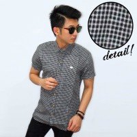 Kemeja Short Gingham Check Black Kemeja Short Gingham Check Black