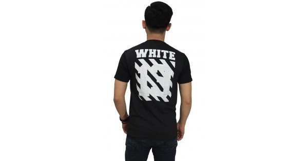 Kaos Off  White  Invisible 13 Black Kaos Pria