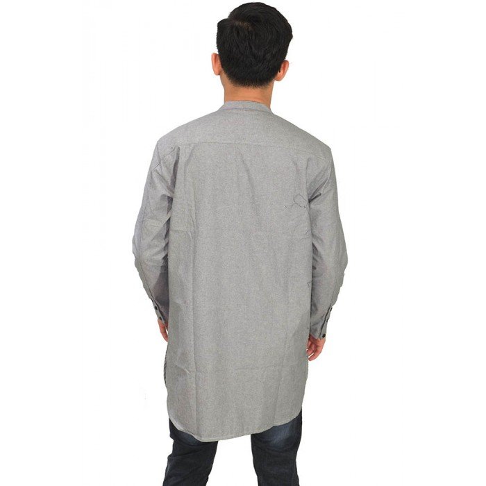  Baju Koko Kurta Gamis Grey Baju Muslim Pakistan