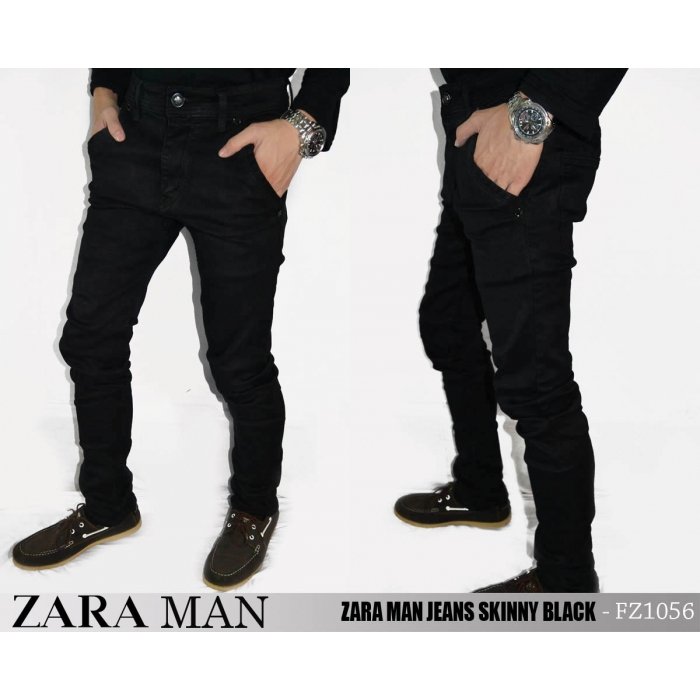  Celana ZARA MAN Jeans Skinny Black