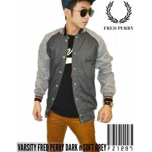 Jacket Varsity Fred Perry Dark n Soft Grey