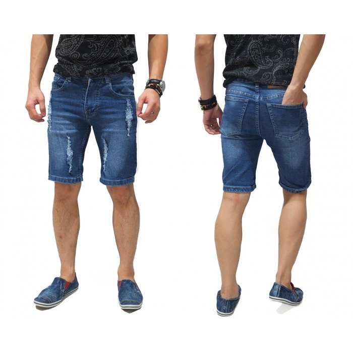  Celana  Denim Short Ripped Blue Daftar Harga Terlengkap 