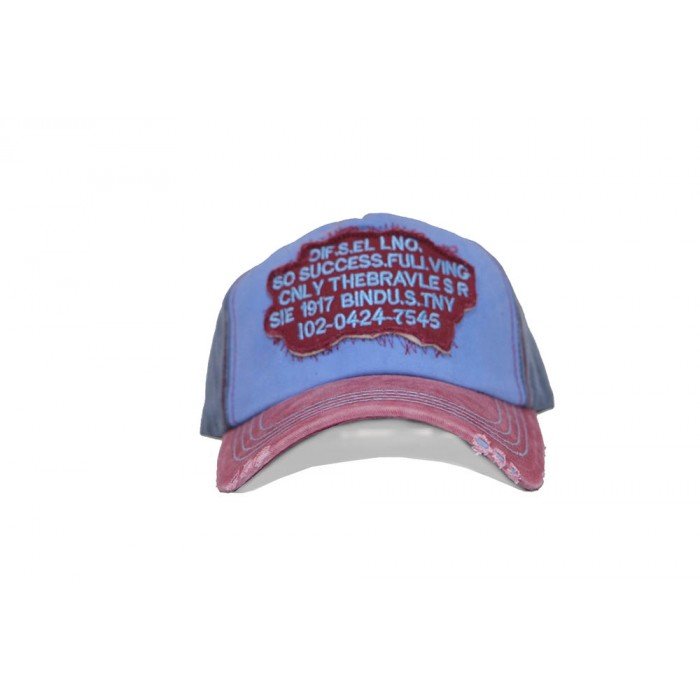 Topi Two Tone Text Blue