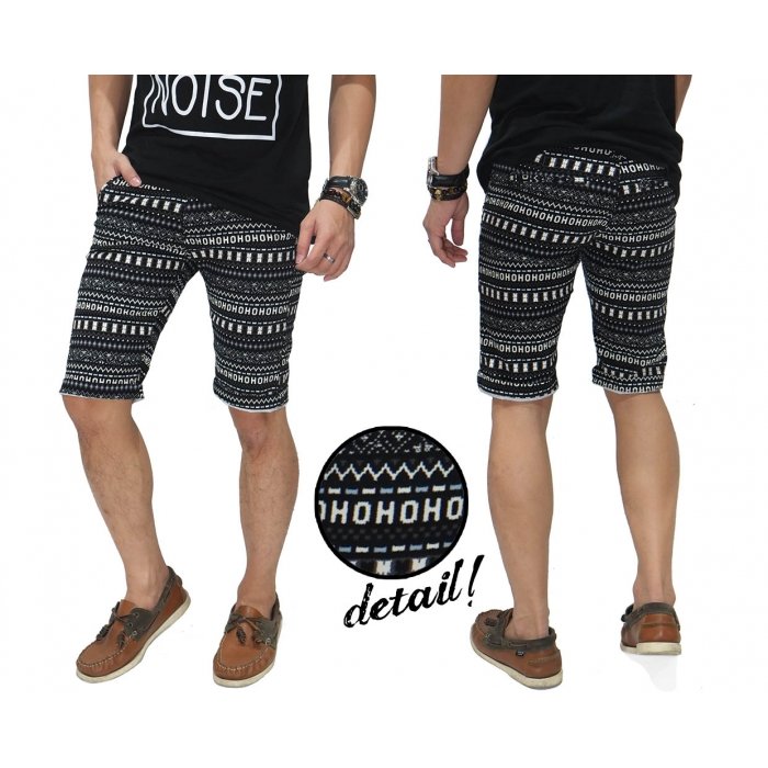  Celana  Pendek Dark Tribal Classic  Black