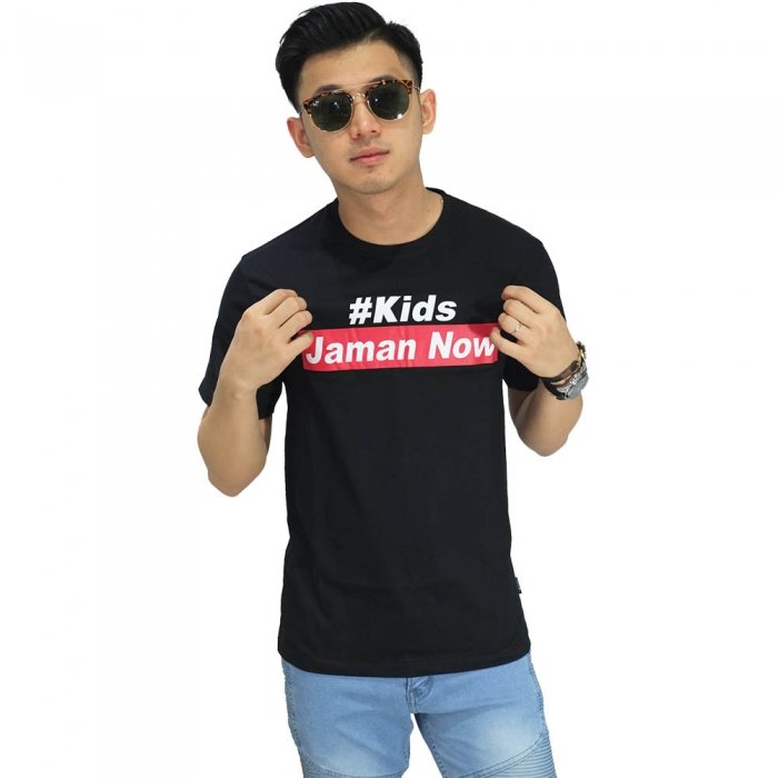  Kaos  Kids Jaman  Now  Black Kaos  Pria