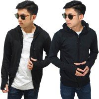 Knit Hoodie Fingerless Black Knit Hoodie Fingerless Black