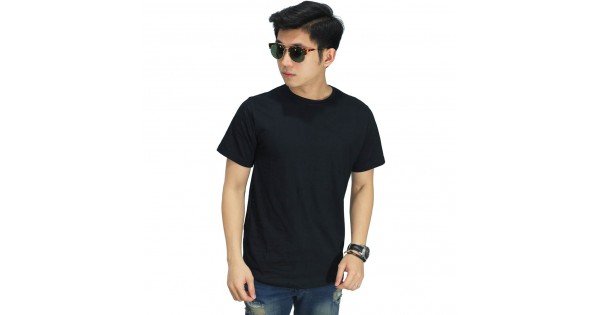  Kaos Polos Pendek O Neck Hitam Kaos Pria