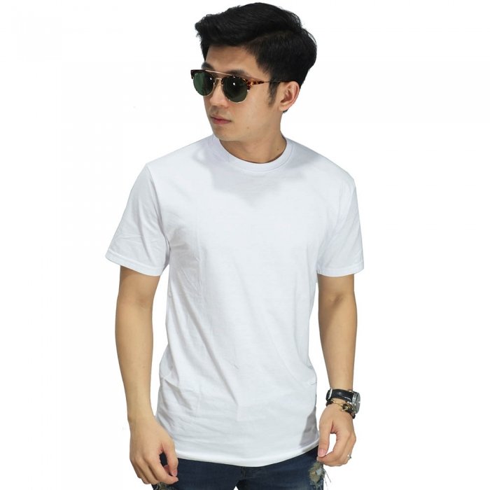  Kaos  Polos  Pendek  O Neck Putih  Kaos  Pria