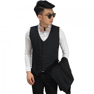 Vest Formal Basic Black