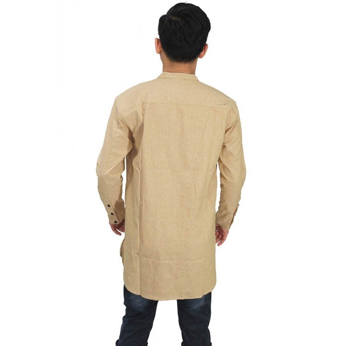  Baju  Koko  Kurta Gamis Soft Brown Baju  Muslim Pakistan