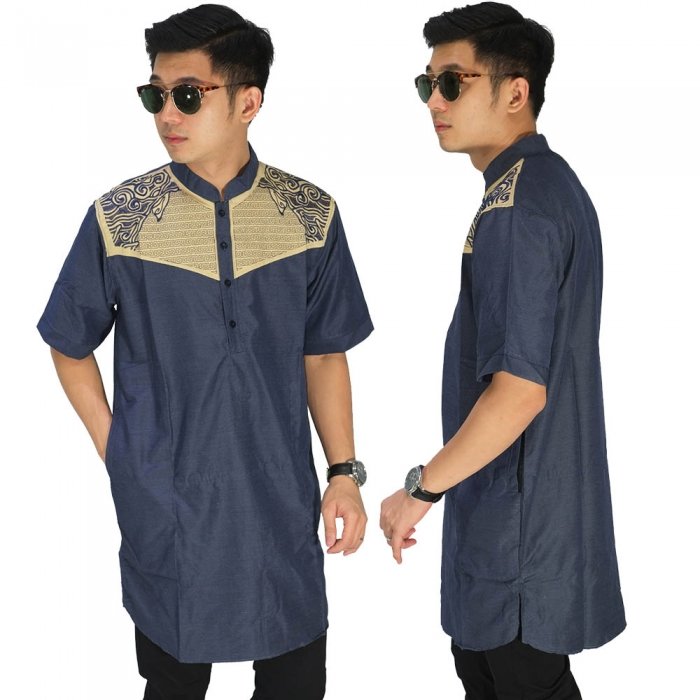  Baju Muslim Kurta Gamis Bordir Dongker Baju Muslim 