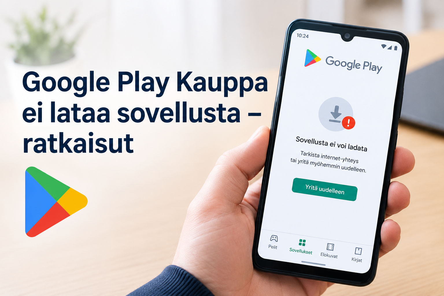 En voi ladata sovellusta Google Play Kaupasta. Mitä pitäisi tehdä?
